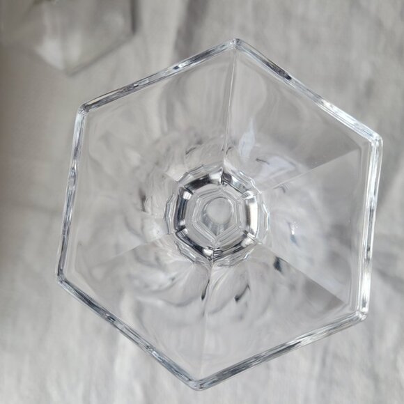 Set Of 4 Vintage Cristal D'arques Coupe Cocktail Glasses Swirl Design - Picture 8 of 8